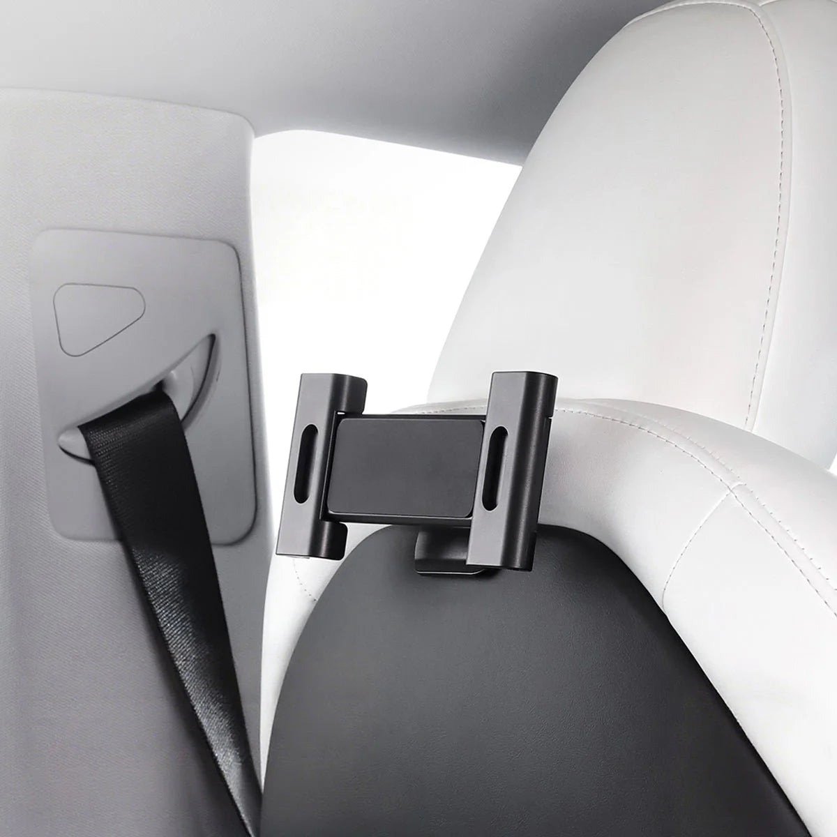 Tesla Model 3/Y Headrest Tablet & Phone Mount – 360° Adjustable Rear Seat Holder | Tesery