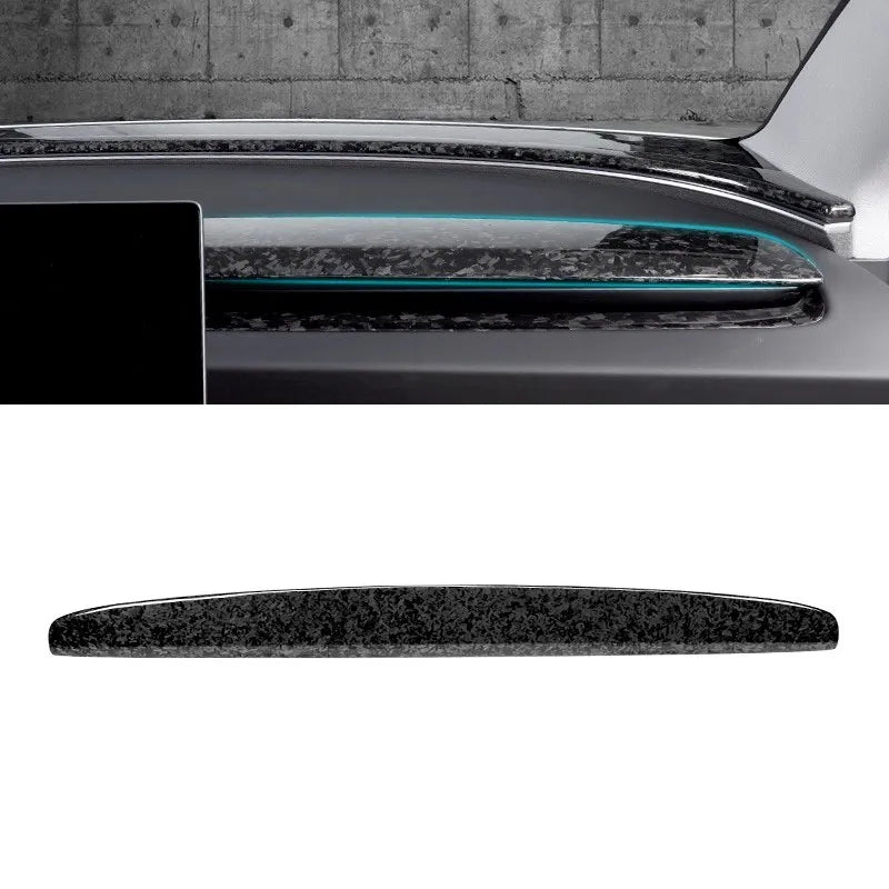 Dry Carbon Fiber Dashboard Cover for Tesla Model 3 Highland (2024+) & Model Y Juniper (2025+) – Matte Interior Trim Overlay