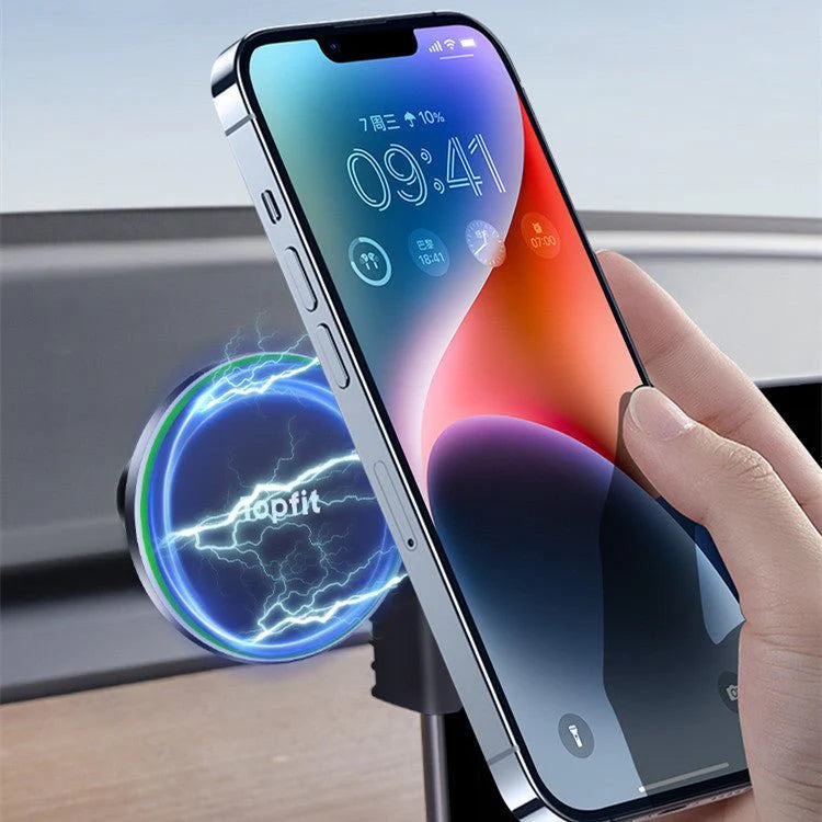 Levitation Magnetic Phone Holder for Tesla Model 3 Highland & Model Y | 15W Fast Wireless Charging Mount