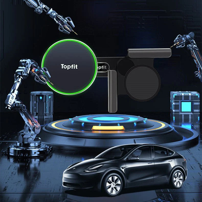 Levitation Magnetic Phone Holder for Tesla Model 3 Highland & Model Y | 15W Fast Wireless Charging Mount