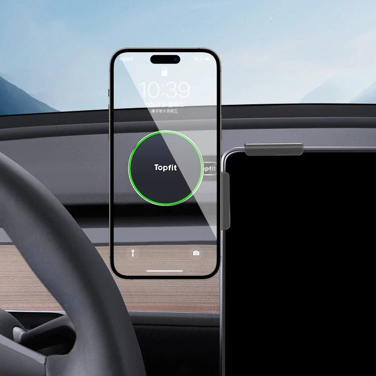 Levitation Magnetic Phone Holder for Tesla Model 3 Highland & Model Y | 15W Fast Wireless Charging Mount