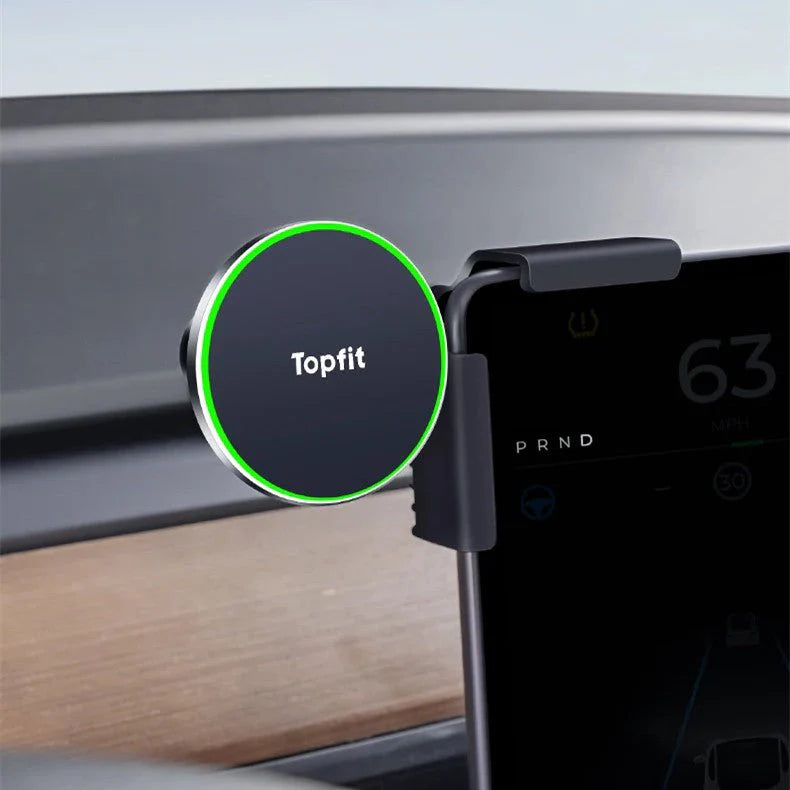 Levitation Magnetic Phone Holder for Tesla Model 3 Highland & Model Y | 15W Fast Wireless Charging Mount