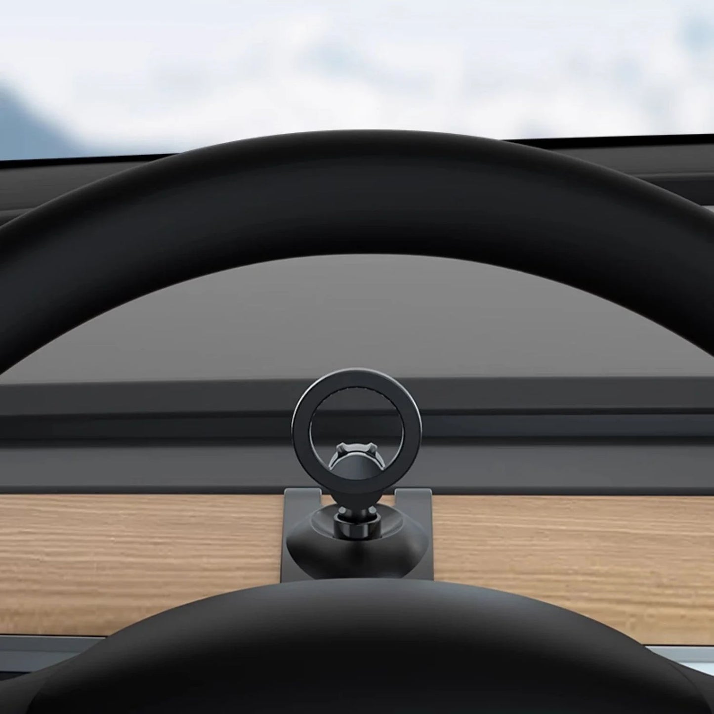 Magnetic Phone Holder Mount for Tesla Model 3 Highland & Model Y Juniper (2024+) – Strong Magnetic Dashboard Mount, 360° Adjustable Car Phone Holder