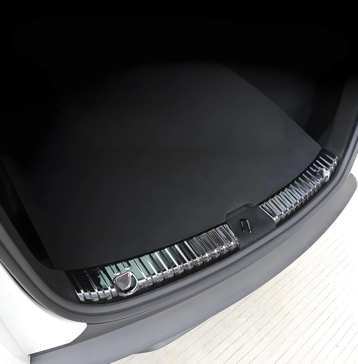 Stainless Steel Rear Trunk Bumper Guard Protector for Tesla Model Y Juniper | Scratch-Resistant Cargo Sill & Side Protection | Perfect 1:1 OEM Fit
