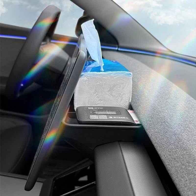 Screen Rear ETC Storage Box for Tesla Model 3 Highland (2023.11-On) – Custom-Fit Behind-Screen Organizer