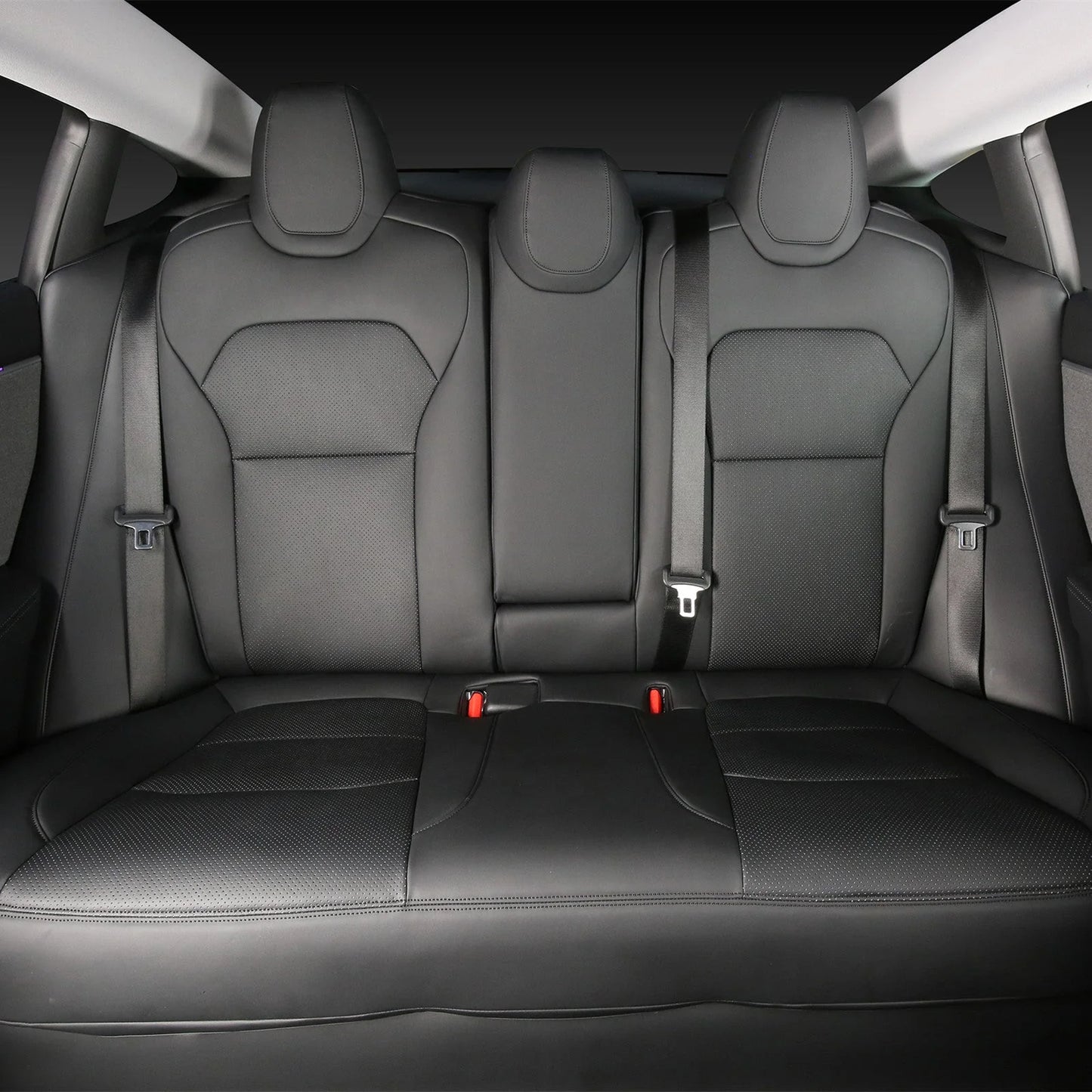 Custom Seat Covers for Tesla Model 3 Highland & Model Y Juniper (Front Seats or Rear Seats Only) – Premium Nappa-Style Leather, Airbag Compatible, 2024-ON