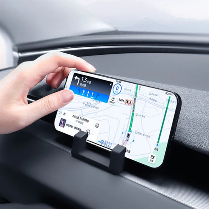 Silicone Phone Holder for Tesla Model 3 Highland & Model Y Juniper – Secure, Adjustable Dashboard Mount