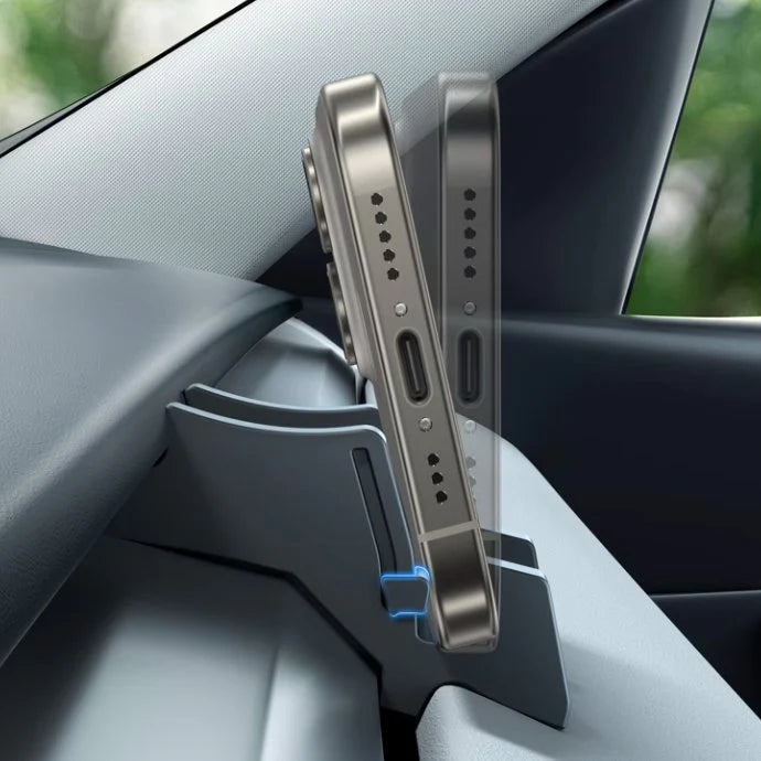 Silicone Phone Holder for Tesla Model 3 Highland & Model Y Juniper – Secure, Adjustable Dashboard Mount
