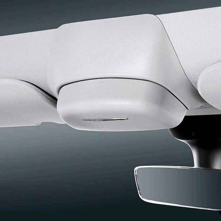Sunglass Holder Storage Clip for Tesla Model Y | Premium ABS & Velvet-Lined Car Glasses Case | Snap-On Installation, Scratch-Free Protection