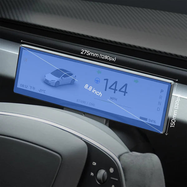 8.8-Inch Touch Screen Instrument Cluster Dashboard Display for