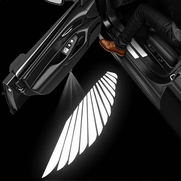 Angel Wings LED Door Welcome Lights for Tesla Model 3/Y/S/X – Custom Projection Entry Lights by X-Auto