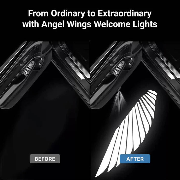 Angel Wings LED Door Welcome Lights for Tesla Model 3/Y/S/X – Custom Projection Entry Lights by X-Auto