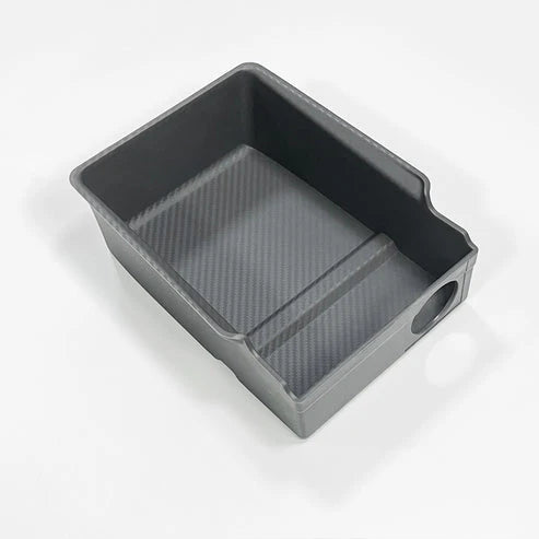 Armrest Charging Storage Box Organizer for Tesla Model 3 (2021-2023.10) & Model Y (2020-Present) – Hidden Console Tray with Dual-Layer Design