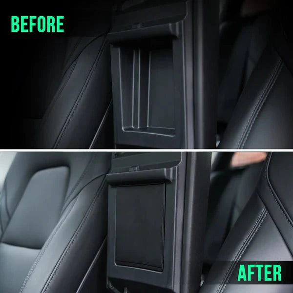 X-Auto Armrest Hidden Storage Box for Tesla Model 3 & Model Y – Concealed Console Organizer, Privacy Compartment, ABS Material, Easy Installation