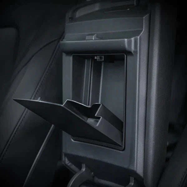 X-Auto Armrest Hidden Storage Box for Tesla Model 3 & Model Y – Concealed Console Organizer, Privacy Compartment, ABS Material, Easy Installation