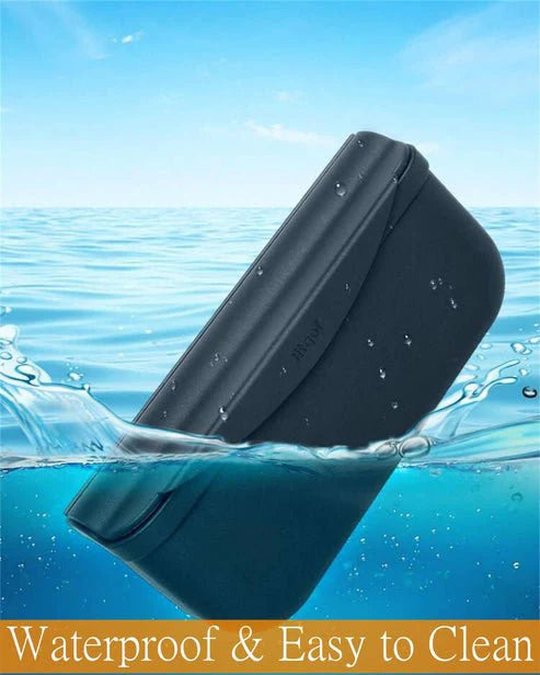 Backseat Silicone Storage Box for Tesla Model 3 & Model Y – Multifunctional Flocked Organizer with Secure Velcro Design