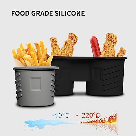 X-Auto Center Console Cup Holder Organizer for Tesla Model 3 & Model Y (2021-Present) – Non-Slip Silicone Car Insert with Multifunction Storage