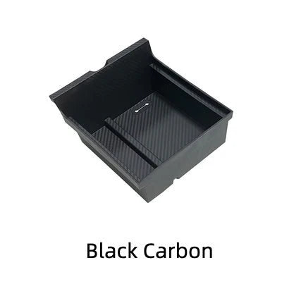 X-Aoto Center Console Organizer Tray for Tesla Model 3 & Model Y (2021–2023) – Sliding Storage Box Insert with Anti-Slip Mats & Hidden Compartment
