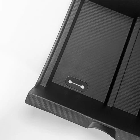 X-Aoto Center Console Organizer Tray for Tesla Model 3 & Model Y (2021–2023) – Sliding Storage Box Insert with Anti-Slip Mats & Hidden Compartment