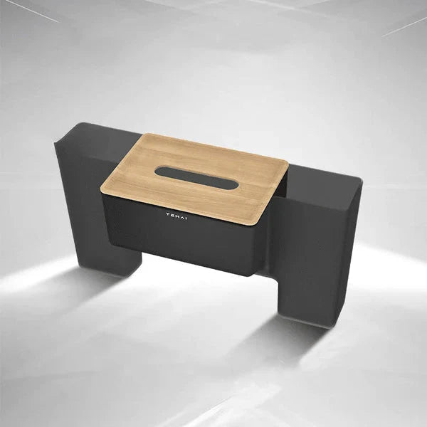 Center Console Tissue Box with Phone Holder for Tesla Model 3 / Model Y (2017–2025)