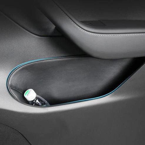 Premium Door Slot Protective Pad for Tesla Model Y 2020–2025 | Nappa Leather Door Storage Liner Inserts