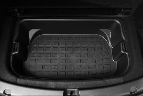 Double-Layer Rear Trunk Storage Box Organizer for Tesla Model Y 2020–2025 | Heavy-Duty ABS Waterproof Cargo Compartment