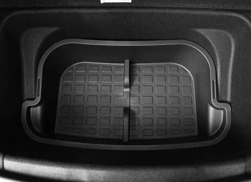 Double-Layer Rear Trunk Storage Box Organizer for Tesla Model Y 2020–2025 | Heavy-Duty ABS Waterproof Cargo Compartment
