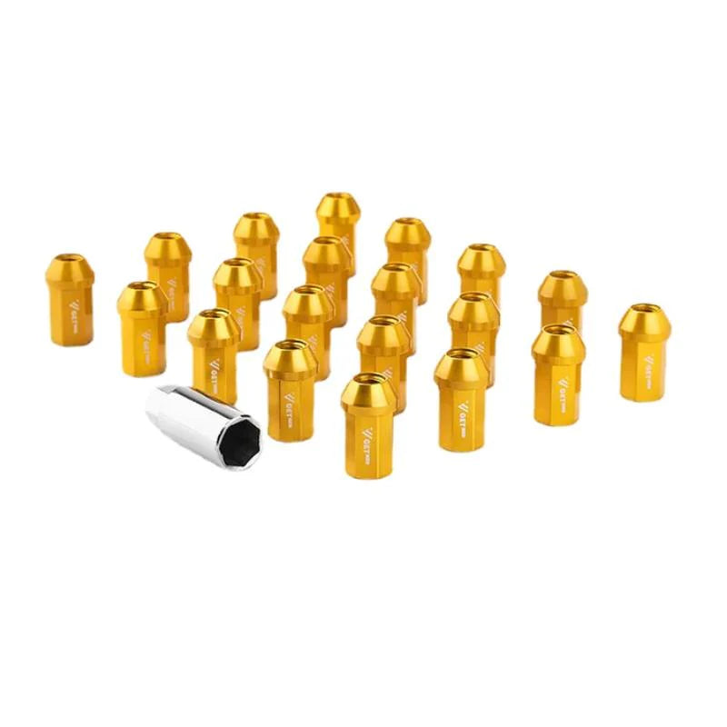 Forged Aluminum Lug Nuts for Tesla Model 3/Y (2017–Present) – 7075-T6 Alloy, Anti-Theft, Rust-Resistant Wheel Nuts – 8 Color Options