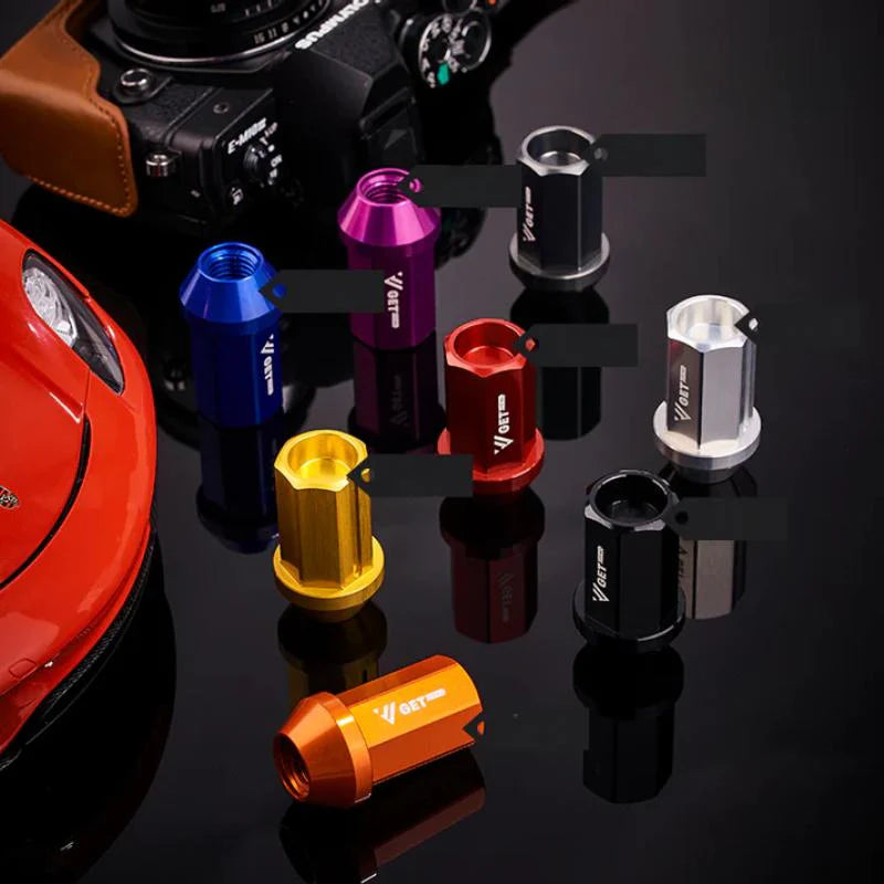 Forged Aluminum Lug Nuts for Tesla Model 3/Y (2017–Present) – 7075-T6 Alloy, Anti-Theft, Rust-Resistant Wheel Nuts – 8 Color Options