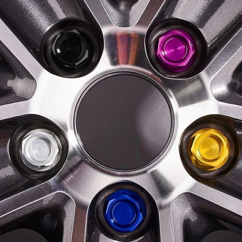 Forged Aluminum Lug Nuts for Tesla Model 3/Y (2017–Present) – 7075-T6 Alloy, Anti-Theft, Rust-Resistant Wheel Nuts – 8 Color Options