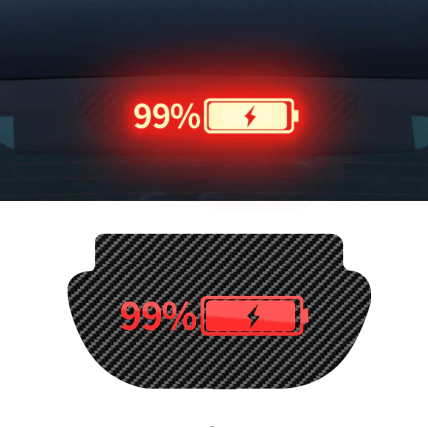 High Mount Brake Light Projection Board for Tesla Model 3 & Model Y (2017–Present) | X-Auto LED Brake Light Display Plate