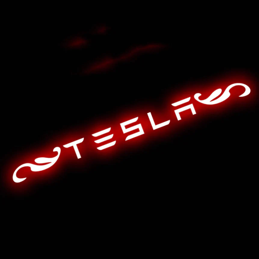 High Mount Brake Light Projection Board for Tesla Model 3 & Model Y (2017–Present) | X-Auto LED Brake Light Display Plate
