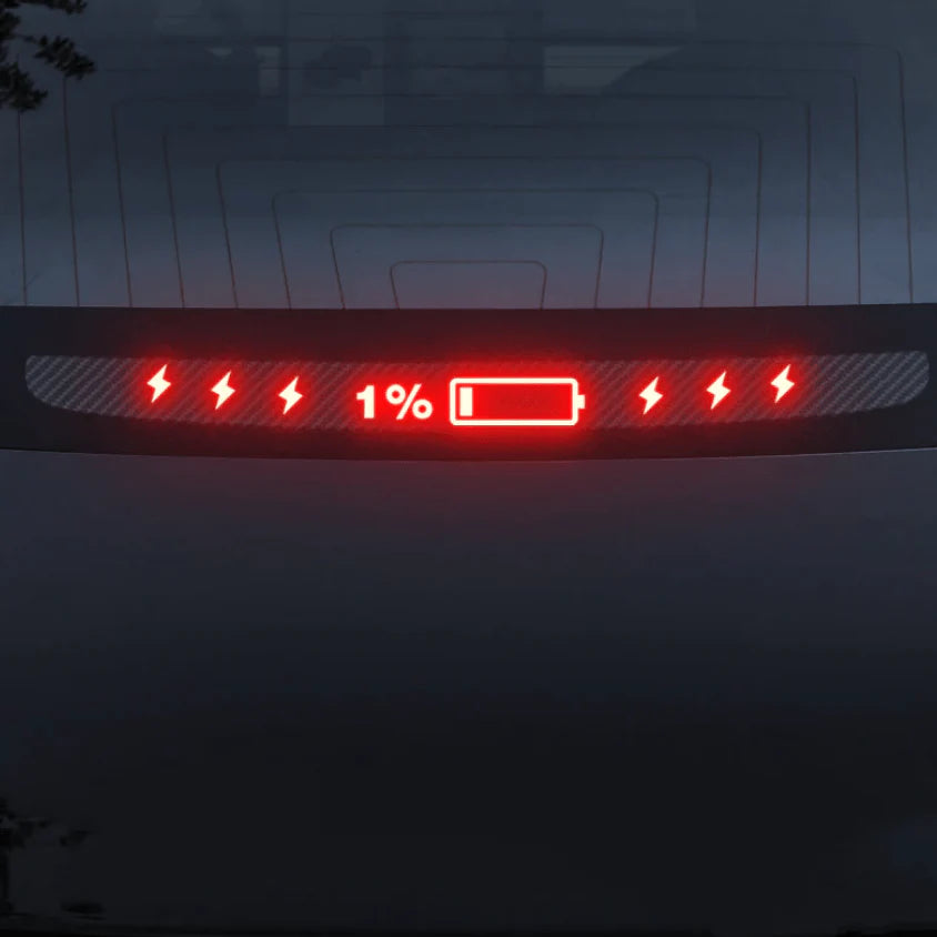 High Mount Brake Light Projection Board for Tesla Model 3 & Model Y (2017–Present) | X-Auto LED Brake Light Display Plate