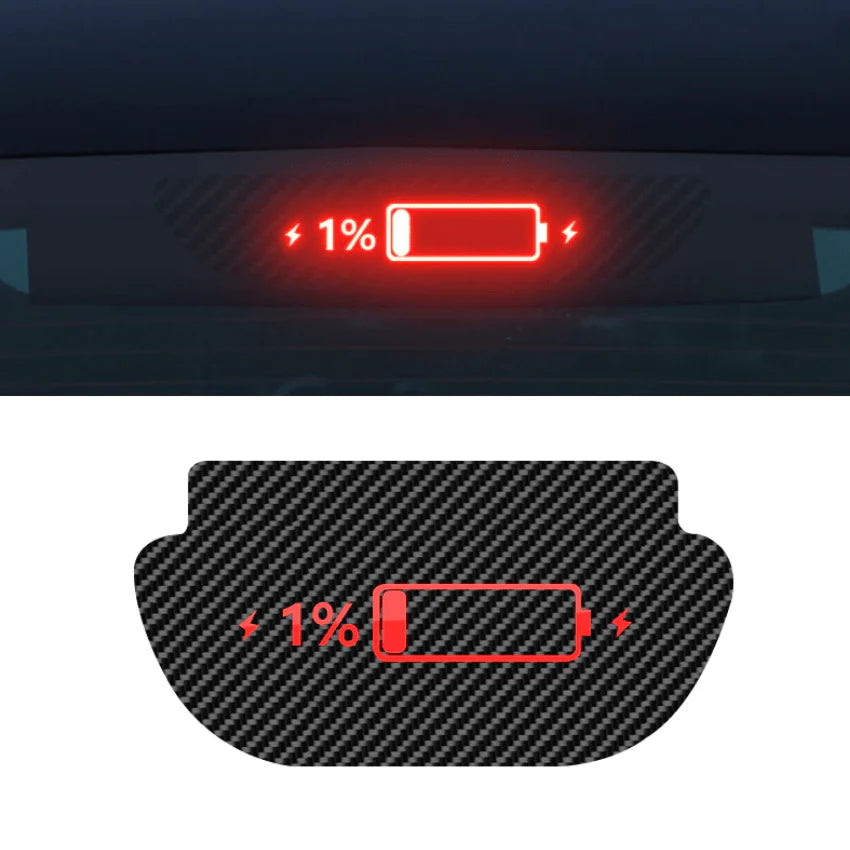 High Mount Brake Light Projection Board for Tesla Model 3 & Model Y (2017–Present) | X-Auto LED Brake Light Display Plate