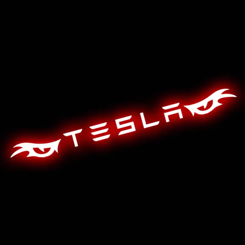 High Mount Brake Light Projection Board for Tesla Model 3 & Model Y (2017–Present) | X-Auto LED Brake Light Display Plate