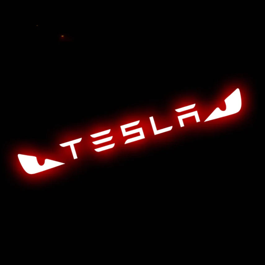 High Mount Brake Light Projection Board for Tesla Model 3 & Model Y (2017–Present) | X-Auto LED Brake Light Display Plate