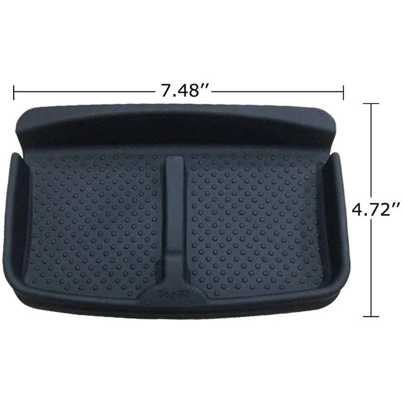 X-Auto Silicone Anti-Slip Phone Pad for Tesla Model 3, Model Y, Model S, Model X – Multi-Functional Dashboard & Armrest Organizer Mat