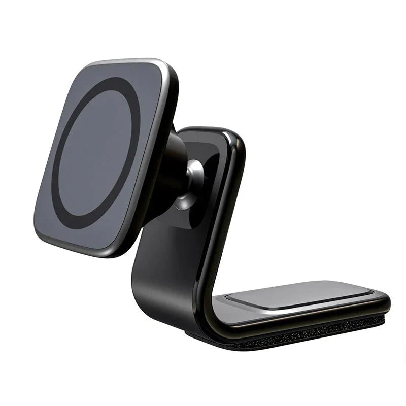 TESEVO Multi-Angle Magnetic Phone Mount for Tesla Model 3/Y — Center-Screen Phone Holder, 360° Rotation, Fold-Away Arm