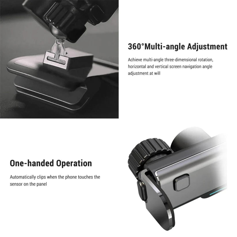X-Auto Electric Auto-Clamping Flexible Phone Holder for Tesla Model 3 Highland & New Model Y (2020–2025)
