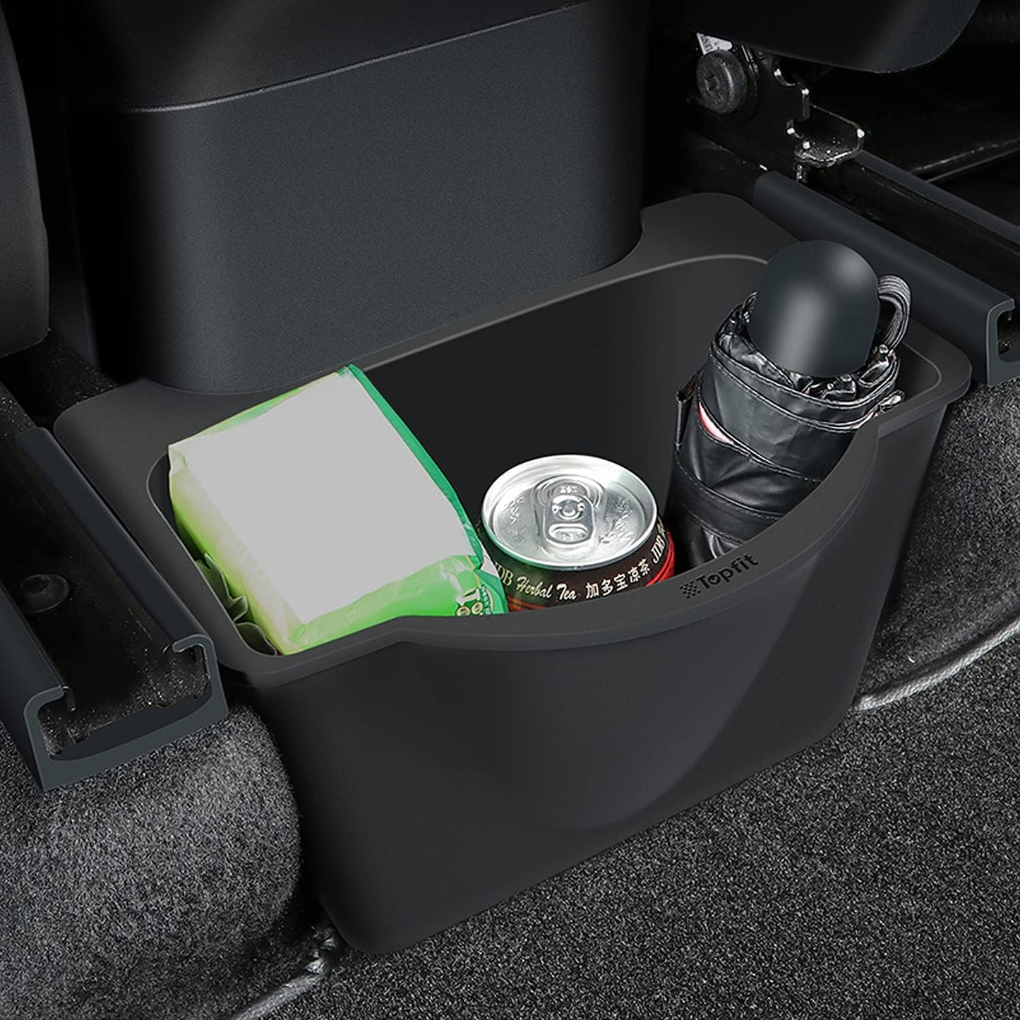 X-Auto Rear Center Console Organizer Storage Box for Tesla Model 3 Highland & Model Y 2020–Present | X-Auto Silicone Backseat Organizer