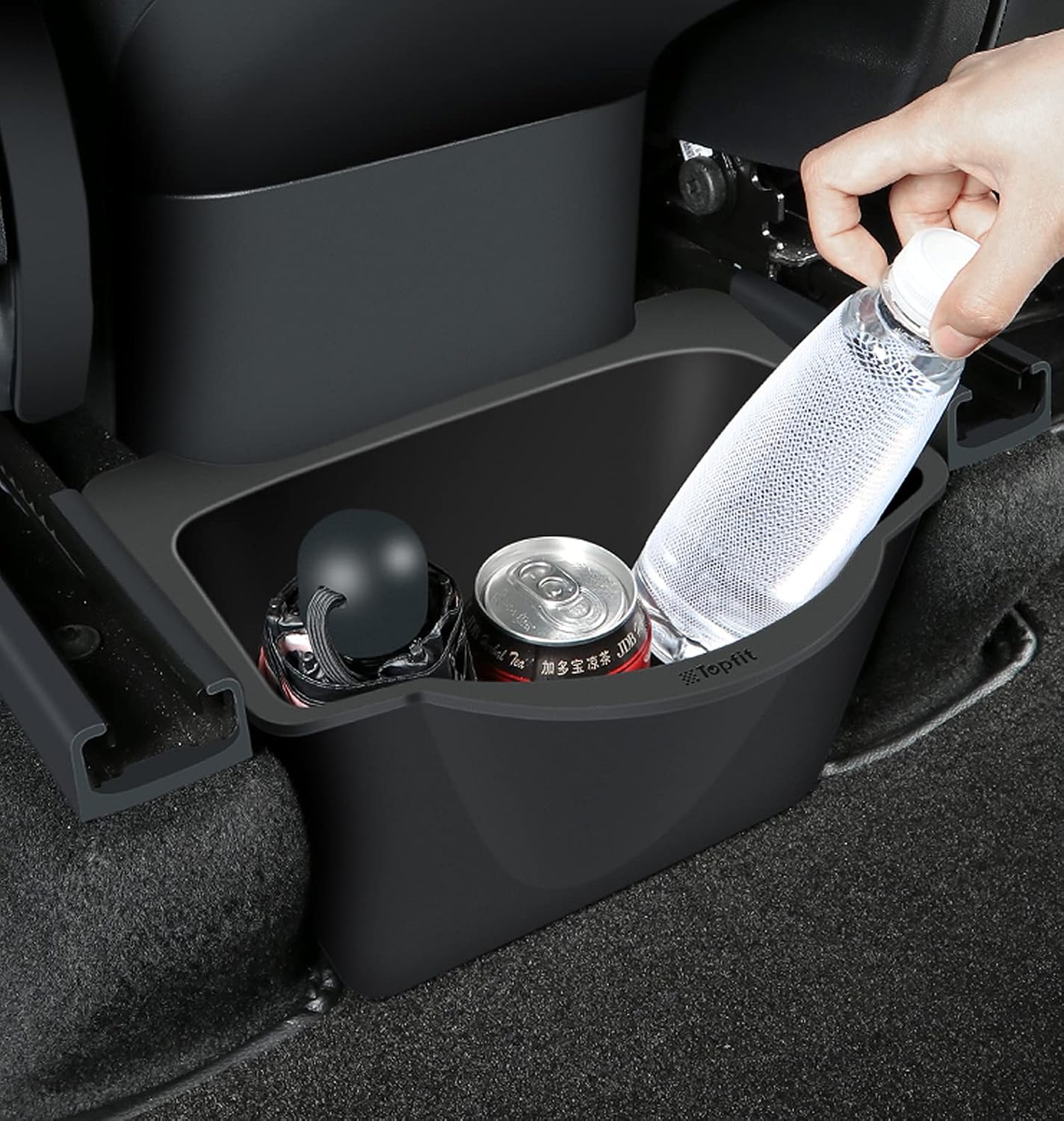 X-Auto Rear Center Console Organizer Storage Box for Tesla Model 3 Highland & Model Y 2020–Present | X-Auto Silicone Backseat Organizer