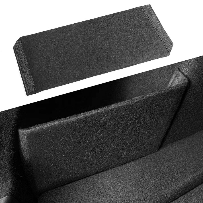 Rear Trunk Side Organizer Divider for Tesla Model 3 (2017-2023.10) & Model Y (2021-Present) – Flocked Fabric Storage Panel, Custom Fit Cargo Organizer