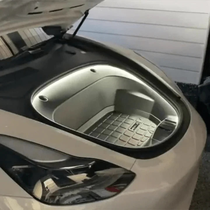RGB LED Frunk Light Strip for Tesla Model X/Y/S/3 – Custom Ambient Lighting Kit with Remote or Button Control, Multi-Color Effects