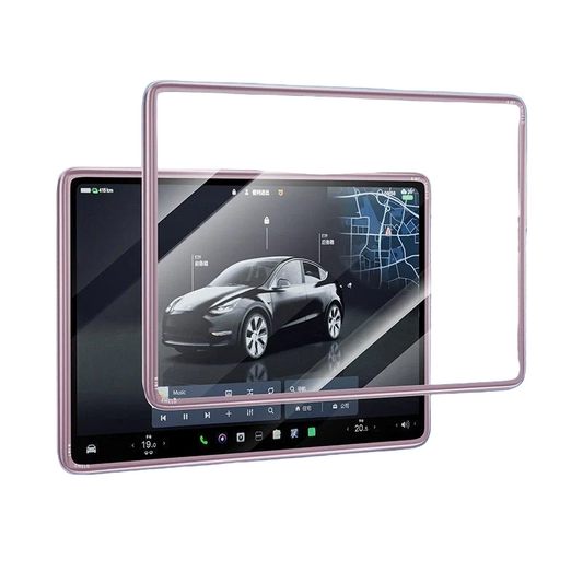 X-Auto 2-in-1 Screen and Bezel Protector for Tesla Model 3 (2017–2023) & Model Y (2020–2024) – Tempered Glass + Edge Cover, Anti-Scratch, Anti-Fingerprint, Easy Install