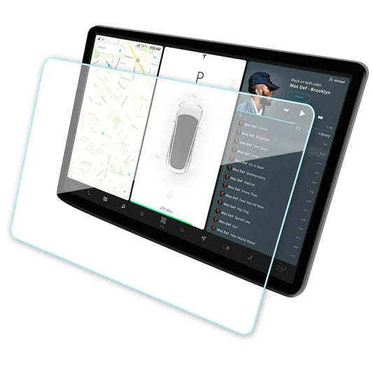 X-Auto Tempered Glass Screen Protector for Tesla Model 3 (2017–2023) & Model Y (2021–Present), 15-Inch HD Anti-Glare, Anti-Fingerprint, 9H Hardness Tempered Film