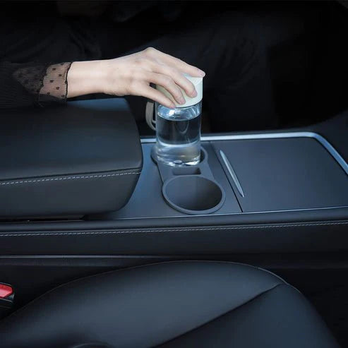 X-Auto Silicone Cup Holder Insert for Tesla Model 3 (2021–2023.10) & Model Y (2020–Present) – Noise-Free, Heat-Resistant, Soft-Touch Interior Organizer