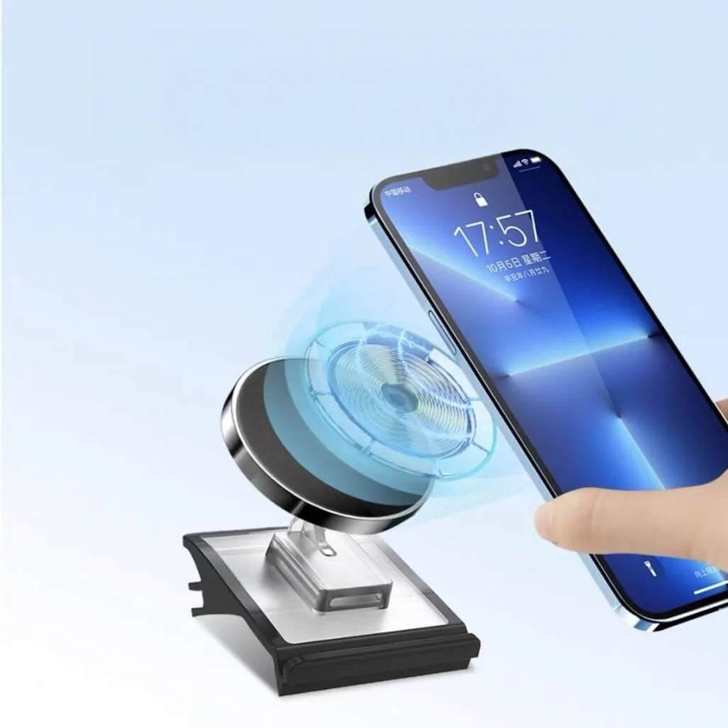 X-Auto Solar Magnetic Phone Holder for Tesla Model 3 & Model Y – Wireless Solar Charging Car Mount