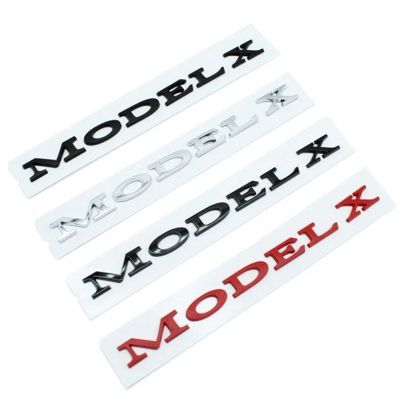 3D Tailgate Logo Letters Rear Emblem for Tesla Model 3/Y/S/X – Premium ABS Blackout TESLA Badge with 3M Adhesive