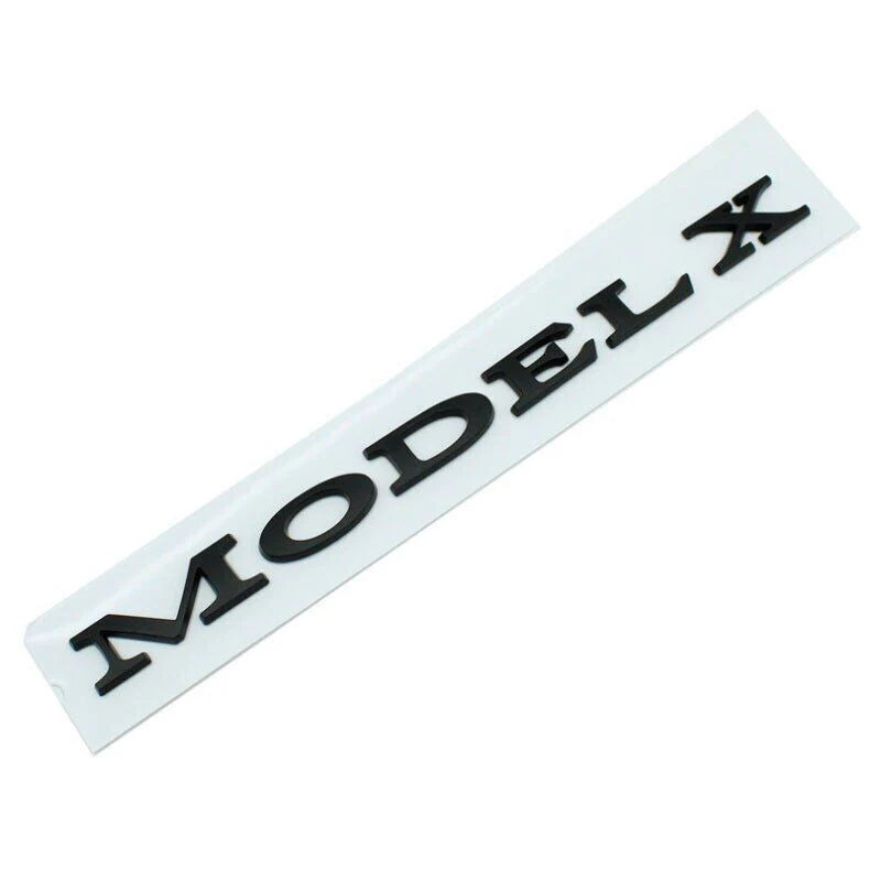 3D Tailgate Logo Letters Rear Emblem for Tesla Model 3/Y/S/X – Premium ABS Blackout TESLA Badge with 3M Adhesive