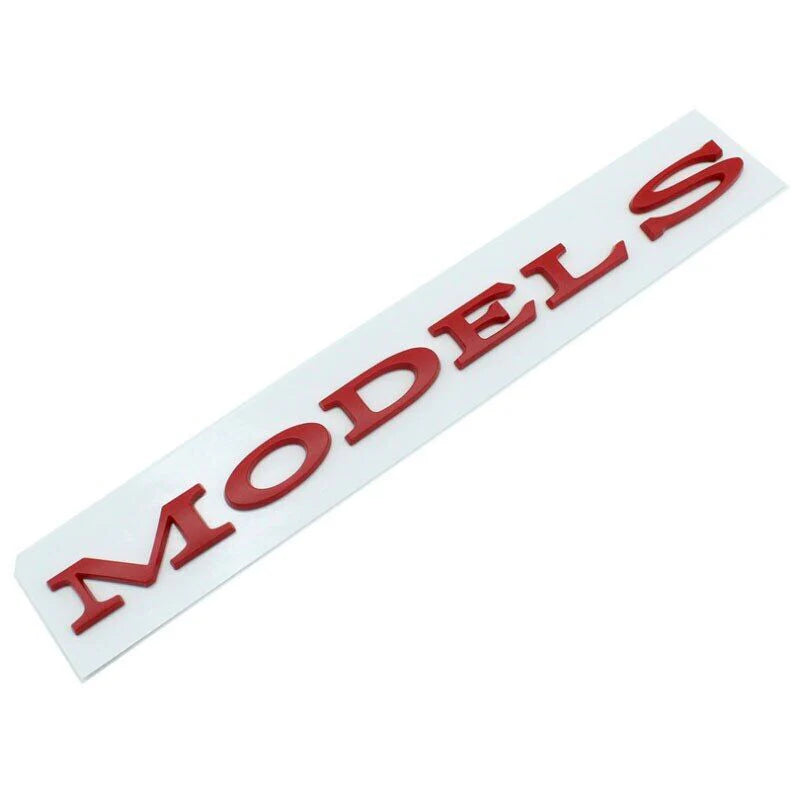 3D Tailgate Logo Letters Rear Emblem for Tesla Model 3/Y/S/X – Premium ABS Blackout TESLA Badge with 3M Adhesive